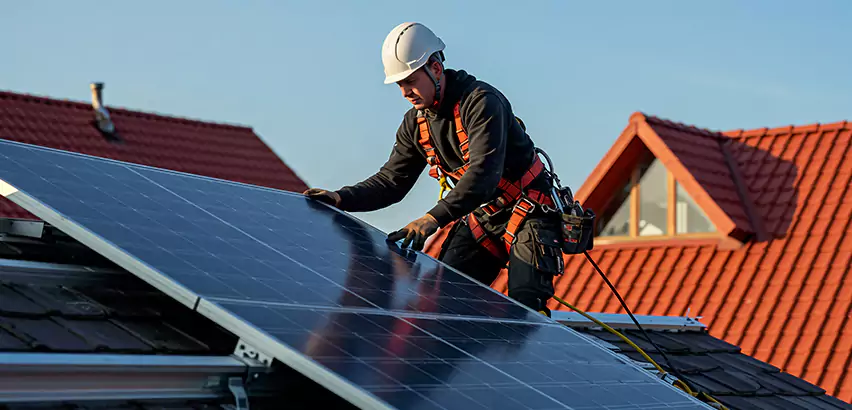 Solar Panels on Steel Roof Installation in San Ysidro