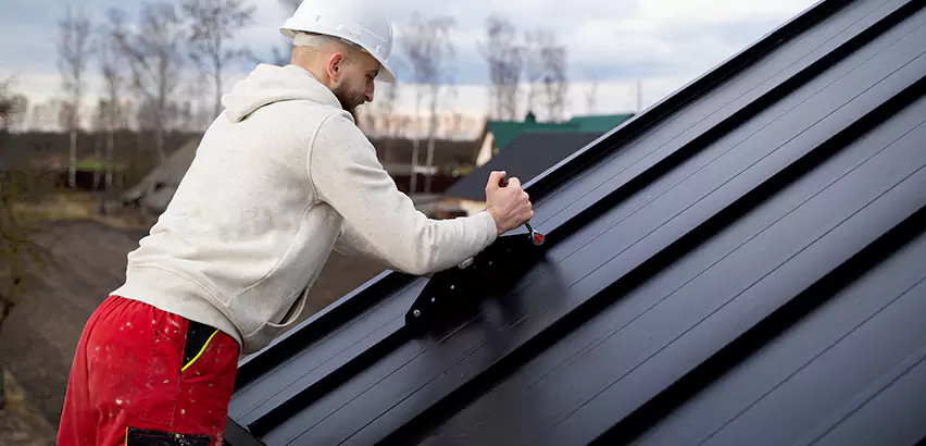 Tin Roof Ridge Cap Installation in San Ysidro