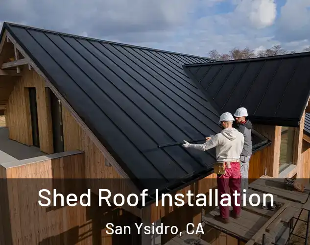  Shed Roof Installation San Ysidro, CA